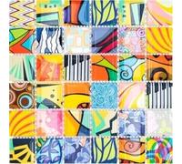 Carreaux de mosaïque en céramique, multicolores, style rétro, pop-up, design, revêtement mural, miroir