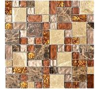 Mosaïque - MOSANI - MOS88-1303 - Beige Brun - Pierre Naturelle - 0,09 m²