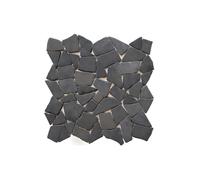 Mosaïque sol et mur en marbre gris - pack de 1m² (dalles de 30x30 cm) - MOLI