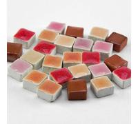 Mosaïques miniatures, dimensions 5x5x3 mm, 5 000 pièces, mélange de couleurs rouges