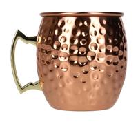 Moscow Mule Becher Edelstahl Kupfer-Look glänzend gehammert 0,55l