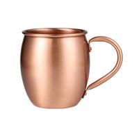 Moscow Mule Lot de tasses en cuivre martelé fabriquées à la main pour cuisine, bar à domicile, cocktails, bière, eau, thé et boissons froides