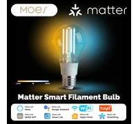 MOSE Tuya Matter WiFi ampoule à Filament intelligente E27 lumière d'économie d'énergie réglable APP télécommande Alexa GoogleHome pour commande vocale 1PCS