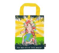 moses. Basically it´s magic Sac à livres Motif fleurs Petit sac de transport en 100% coton Emballage cadeau pour livre Beau cadeau pour les lecteurs et les fans de livres Protection pour livres
