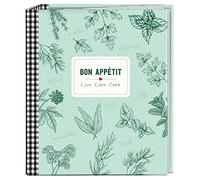 moses. Cook & Style Classeur de recettes Bon Appétit au format DIN A5, livre de recettes avec 25 feuilles de recettes et 5 poches intercalaires, le livre de recettes individuel à écrire soi-même 80667