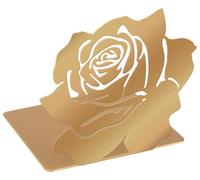 Moses. libri_x Serre-Livres en métal doré avec Motif de Roses pour bibliothèque, Bureau et Livres préférés, Look découpé