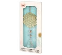 Moses. Omm for You Carillon à Vent en Cristal avec Accents dorés, 29 cm de Long, doré