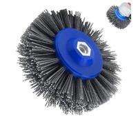 MospdyGear Brosse abrasive, 150 mm, grain 60, pour bois, métal, brosse en nylon M14, brosse de polissage pour meuleuse d'angle, ponçage et polissage