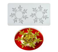 mostsom Moule 3D creux en dentelle - Motif couronne de fleurs - Décoration de Noël - Artisanat sucré - Moules à chocolat - Moules à gâteau en silicone - Tapis de dentelle (I_ couronne de fleurs)