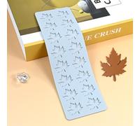 mostsom Moule en silicone, tapis de gaufrage 3D en forme de feuille pour décoration de gâteaux, chocolat, biscuits, fondants, bonbons, bougies, outils de cuisson multi-usages pour desserts (feuilles