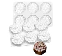 mostsom Moules en forme de nid d'abeilles en silicone anti-adhésif pour biscuits en forme de lapin, rose, moule à chocolat utilisé pour gelée, bonbons, biscuits (B_20,8 x 13,5 x 2,3 cm)