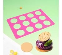 mostsom Moules en silicone ronds pour chocolat, tapis à chocolat et fromage, pochoirs pour biscuits Chablon, ustensiles de décoration de gâteaux, accessoires de pâtisserie pour la cuisine DIY (D_ Rond