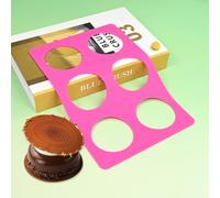 mostsom Moules en silicone ronds pour chocolat, tapis en silicone pour fromage et chocolat, pochoir pour biscuits, outils de décoration de gâteau, accessoires de pâtisserie pour moules à pâtisserie