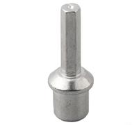 MoSundi Adaptateur de perceuse en acier galvanisé pour brosse de nettoyage de cheminée, connecteur en métal solide reliant la perceuse électrique aux tiges de nettoyage, accessoire fiable pour
