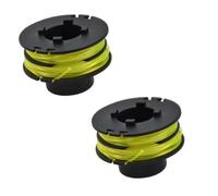 MoSundi Bobine de fil de rechange de 1,2 mm pour débroussailleuse RYOBI RLT3525S et RAC118, plastique + nylon, noir + jaune, 1 ou 2 paquets de 2 pièces
