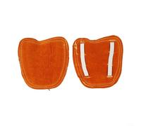 MoSundi Couvre-bottes en cuir de vache résistant à la chaleur pour protection contre les étincelles - Guêtres de soudeur robustes 13 x 13 cm (jaune)