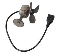 MoSundi Générateur d'éolienne portable avec fonction de charge USB, lumière d'ambiance - Mini banque d'énergie éolienne pour camping, voyage, voiture - 8 x 6 cm