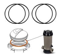 MoSundi Joint en caoutchouc pour couvercle de chlorinateur de piscine Hayward CL200 CL220 et CLX200K - 140 cm de diamètre - Pour modèles en ligne et hors ligne - 4/6 pièces