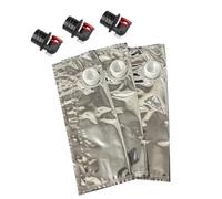 MoSundi Lot de 3 sacs à vin rechargeables de 2 l - Pochette réutilisable pour distributeur de vin, compatible avec le porte-vin de plage