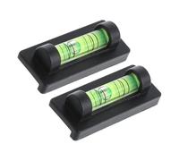 MoSundi Pour mini niveau à bulle 40 x 17 mm à suspendre au mur TV support | Niveau à bulle 40 mm pour cadre photo - Noir - 5 pièces