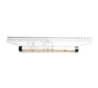 MoSundi Règle à rouleau pour dessin et design, 15 cm/30 cm parallèle pour outil de mesure avec roulement lisse pour mécanismes d'architecte, d'artistes, projets de bricolage