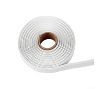 MoSundi Ruban d'étanchéité en caoutchouc pour installation de cuvette de toilette, bande adhésive forte et étanche, facile à installer et à enlever, blanc, 1,68 m de long