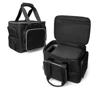 MoSundi Sac de rangement en EVA pour DJI Power 1000 - Coque rigide antichoc avec mousse personnalisée pour station d'alimentation portable et câbles - Noir 30 x 28 x 21 cm