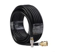 MoSundi Tuyau de nettoyeur haute pression de 20,3 cm de qualité commerciale 15,2 m, 2000 PSI avec déconnexion rapide pivotant, coupleur en acier inoxydable, tuyau flexible en PVC pour jet d'égout (20