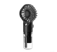 MoSundi Ventilateur brumisateur portable sans fil pour terrasse, jardin, sports - 800 mAh pour batterie 6-8 h d'utilisation Blanc