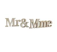 Mot à Poser 3D en Bois 'Mr & Mme' - Dimensions : 38 x 6 5 x 1 2 cm - 3 Déclinaisons Proposées (Modèle: CD7891A)