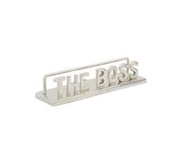 Mot Déco à Poser "The Boss" 31.5cm Argent
