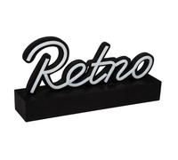 Mot déco lumineux led rétro noir