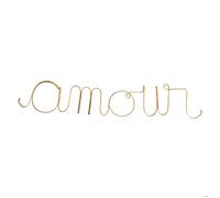 Mot fil de laiton doré ""AMOUR"" Doré 28x0.1x5 cm
