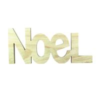 Mot Noël En Bois 15x34,5x2cm