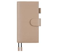 Moterm Housse en cuir pour Hobonichi Weeks / Mega avec poche arrière (Pebble Taupe) (GE-FN113WKLZTE)