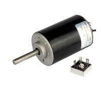 Moteur à arbre long 52 mm DC 220 V 50 W for ponceuse à bande, moteur à vitesse réglable CW CCW(DC220V With Bracket,4500rpm-22MM Shaft)