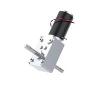 Moteur à courant continu 24 V double arbre, réducteur vis sans fin, couple élevé, 70 kg/cm, moteur, axe D, réversible(24V 40RPM)