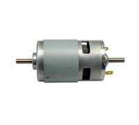 Moteur à double arbre de type 775 - Puissance de 90 W - 6000 tr/min - Pour mini meuleuse d'établi - Construction bimétallique - Compact - 11,1 x 4,4 x 4,2 cm - Argenté - Pour perceuse et atelier