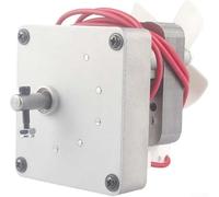 Moteur à engrenages CA 120 V 230 V pour poêle à granulés à bois, alimentation à couple élevé, faible tr/min, boîtier en métal argenté (120 V 2,0 tr/min)