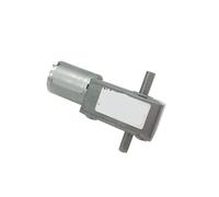 Moteur à engrenages vis sans fin JGY370 12 V, double arbre, régulation de vitesse inverse, autobloquant, DC 6 et moteur 24(12v 90rpm)
