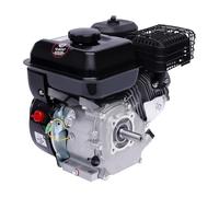 Moteur à essence 4 temps 7,5 CV - Moteur monocylindre - Avec système de refroidissement à air - 210 CC 3600 tr/min - Démarrage à câble - Pour petites machines agricoles et machines de jardinage