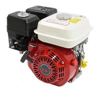 Moteur à essence - 4 temps horizontal 212 cm³ - 7,5 ch / 3000 W - Refroidi par air - Démarreur à câble - Vilebrequin de 20 mm - Rouge