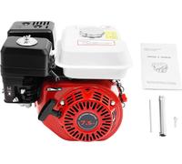 Moteur à essence - 4 temps OHV 212 cm³ refroidi par air - 7,5 CV 3000 W - 3600 tr/min - vilebrequin 20 mm - démarrage par lanceur - protection du niveau d'huile - réservoir 3 l - rouge