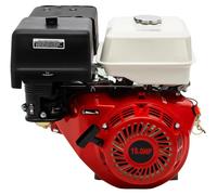 Moteur à essence de 15 chevaux, 420 cm³ - Moteur 4 temps industriel - Pour applications lourdes - Adapté aux machines et équipements - Refroidissement par air - Démarrage manuel par câble - Couleur :