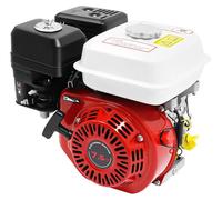 Moteur à essence de 7,5 chevaux, 212 cm³, moteur universel 4 temps, haute sécurité, polyvalent, idéal pour les pompes à eau, les compacteurs, les groupes électrogènes - Couleur : rouge