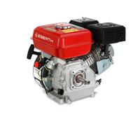 EBERTH 6,5 CV Moteur thermique à essence Moteur de kart, arbre 19,05 mm Ø avec filetage extérieur, sécurité contre manque d'huile, 4 temps, 1 cylindre, 196 ccm cylindrée, démarrage câble