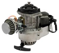 Moteur à essence - Moteur 2 temps de 49 cm³ - 1,9 kW - 7000 tr/min - 3 chevaux - Refroidissement par air - Démarreur par câble - Pour mini-motos, motos tout-terrain et mini-motos