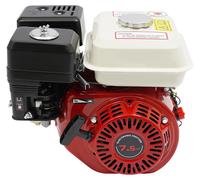 Moteur à essence - Moteur 4 temps - 3000 W - 7,5 CV - Réservoir de carburant de 3,6 litres - Adapté aux pompes à eau, aux compacteurs vibrants et aux groupes électrogènes - Rouge