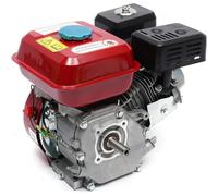 Moteur à essence - Moteur 4 temps - 7,5 ch - 212 cm³ - 1 cylindre - Carter en aluminium - Pour groupe électrogène et pompe à eau - Rouge