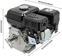 Moteur à essence - OHV 4 temps 212 cm³ - Puissance 7,5 ch - Arbre de 20 mm - Carburateur à flotteur - Réservoir de 3,6 l - Pour pompe, générateur, nettoyeur haute pression